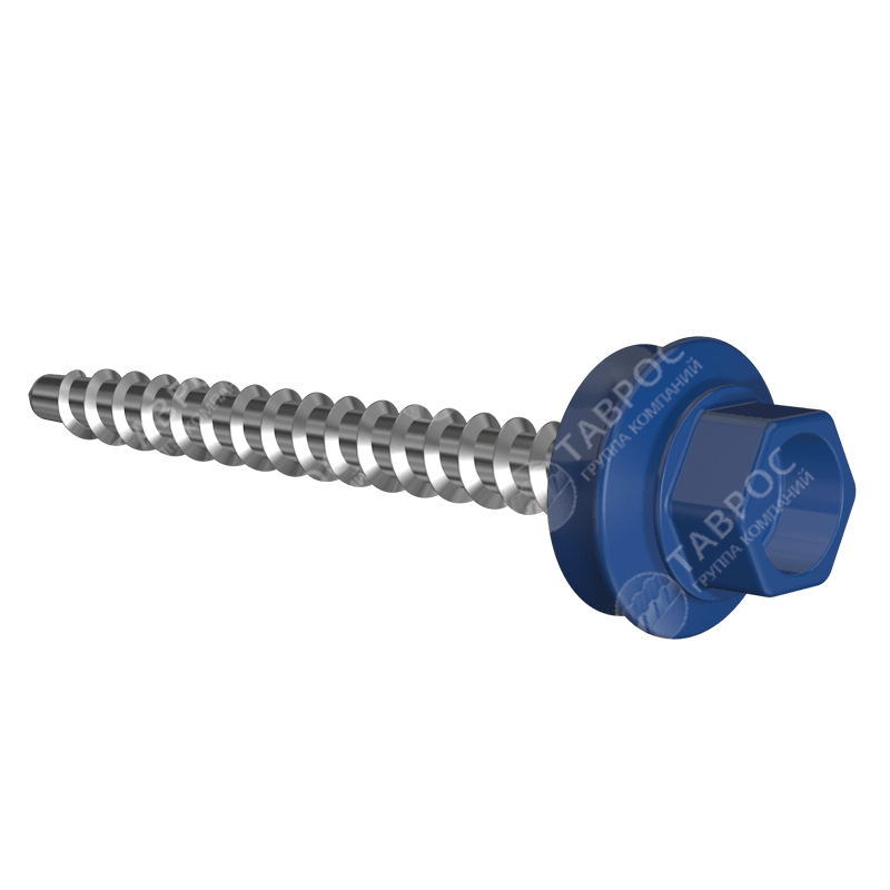 Саморезы Гладкий полиэстер RAL 5005 (Синий) 35*4 для кровли